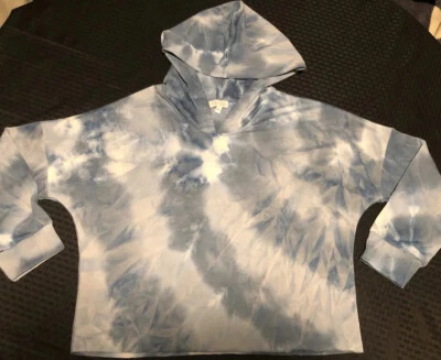Sudadera con capucha para mujer. Sudadera con capucha azul tie dye talla grande. Acogedor. Lirio rosa  Foto 1 de 4
