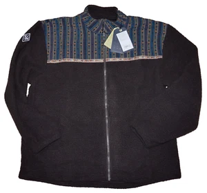 $160 NWT Men's prAna Deep Iron Gray HURRICANE FZ FLEECE Zip-Up Jacket XXL - Picture 1 of 10