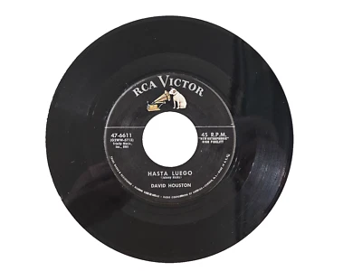 David Houston 45 RPM RCA Victor, 47-6611 Hasta Luego/Sugar Sweet 1956 Foto 1 de 4