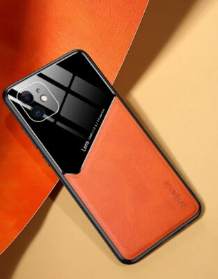 For iPhone 14 Plus 13 12 11 Pro Max XR XS Shockproof Magnetic Slim Leather Case - Image 1 of 4