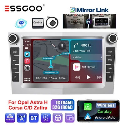 Car Stereo Android 13 1+32GB Carplay GPS NAV RDS For Vauxhall Astra Corsa Vivaro - Image 1 of 4