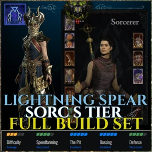 💥Diablo 4💥LIGHTNING SPEAR SORCERESS💥 ENDGAME BUILD 💥SEASON 9 SINS OF HORADRI - Afbeelding 1 van 1