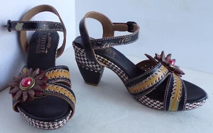 Spring Step L'Artiste Women's Astarr Ankle Strap Sandal Camel Multi - Picture 1 of 10