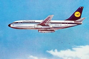 Cartolina Aeronautica - Lufthansa B737 - City Jet - 1973 ca. - Foto 1 di 1