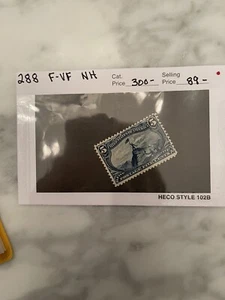 US 288 5c 1898 Trans-Mississippi Exposition F/VF MNH Nice Color Free Shipping - Picture 1 of 1