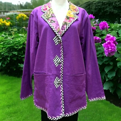 Koos of Course! Reversible Jacket Runs Large Christmas Thanksgiving Easter - Image 1 of 4