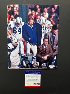 Don Shula autographed signed Unitas Colts Dolphins HOF 8x10 photo PSA/DNA coa - Picture 1 of 1