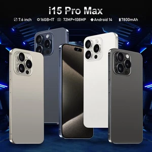 New i15 Pro Max 6.8" Android 14 Smartphone Unlocked Dual SIM/8000mAh - Picture 1 of 17