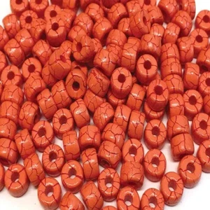 Matubo 2/0 (6mm) IONIC Orange/Dark Red Seed Beads, 1 hole, Czech, 10g, (ion5) - Picture 1 of 1