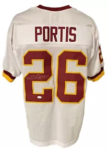 Washington Redskins Clinton Portis Autographed Pro Style White Jersey JSA Aut... - Picture 1 of 2