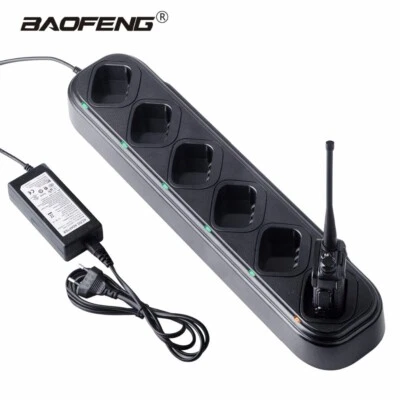 Six Way Multi Unit Charger Two Way Radio Charger Station for Baofeng UV-5R 5RE - Image 1 of 4