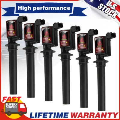 Bobina de ignição 6X para 2003 2004 2005 2006-2008 Ford Escape Taurus Mazda 3.0L V6 - Imagem 1 de 4