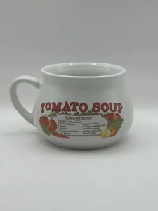 Vintage DAT'L DO-IT INC zuppa di pomodoro ricetta 16 oz tazza zuppiera ceramica - Foto 1 di 4