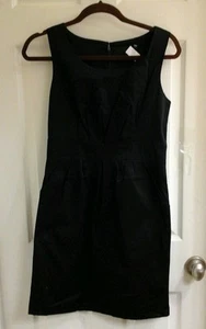 Mossimo, dress, Black,  pleated front, Women's size10, sleeveless, NWOT - Picture 1 of 4