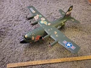 Vintage Tim Mee Toy Hercules C-130 Plastic Toy Airplane Made In USA - Picture 1 of 15