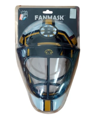 Boston Bruins Fan Mask Goalie Style Rear Elastic Strap New in Package - Image 1 of 4