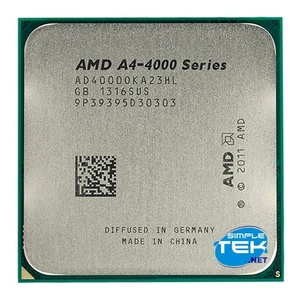 AMD A4-4000 Processor 3.00GHz 2C/2T 65W TDP Socket FM2 AD4000OKA23HL CPU - Picture 1 of 6
