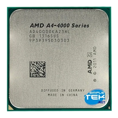 AMD A4-4000 Processor 3.00GHz 2C/2T 65W TDP Socket FM2 AD4000OKA23HL CPU - Image 1 of 4
