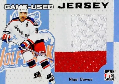 2006-07 ITG Heroes and Prospects Jersey Vault Silver Nigel Dawes Rookie RC - Image 1 of 2