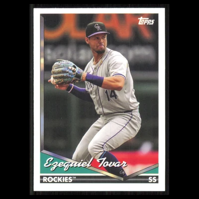 Ezequiel Tovar #225 2024 Topps Archives Colorado Rockies Baseball Card MLB NM - Image 1 of 3