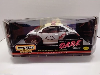 VW Beetle 1/18 Scale Diecast DARE Bellevue Police - Matchbox Collectible NOS - Image 1 of 4