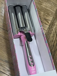 CHI x Barbie Dream Pink 1.25” Digital triple barrel deep waver Limited Ed - Picture 1 of 8