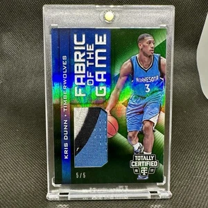 2016-17 Totally Certified Kris Dunn RC Game Fabric Rookie Logo Patch 5/5 One 1/1 - Picture 1 of 1