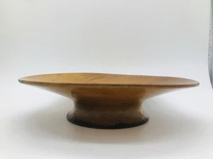 Pedestal de madera torneado a mano Woodbury’s Woodwear, Burlington, Vermont FIRMADO - Imagen 1 de 7