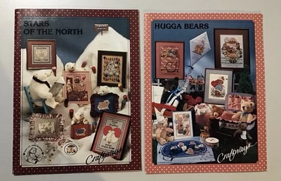 Craftways Cross Stitch Hugga Bears & Stars Of The North Booklets - Image 1 of 2