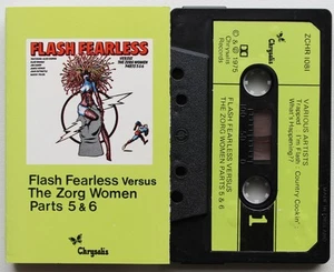 VARIOUS - FLASH FEARLESS (CHRYSALIS ZCHR1081) 1975 UK CASSETTE TAPE COMPILATION - Picture 1 of 3