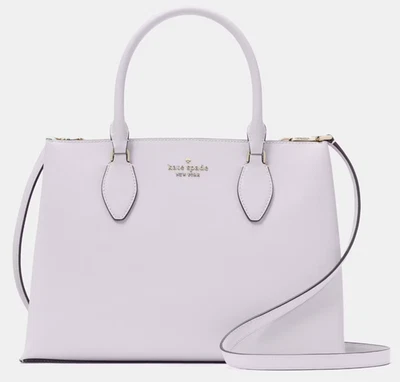 Bolso Cartera Kate Spade Rae Lila Saffiano KK310 NUEVO CON ETIQUETAS Cartera Púrpura Muy Ligera $399 Foto 1 de 4