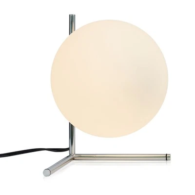 Lámpara de Mesa BOKT Moderna Globo Cromo Simple Lámpara de Escritorio Mesita de Noche Pequeña... Foto 1 de 4