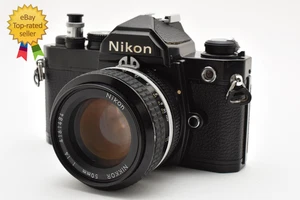▶[FAST NEUWERTIG] Nikon FM analoge Spiegelreflexkamera schwarz 35 mm Ai Nikkor 50 mm f1,4 Objektiv JAPAN - Bild 1 von 14