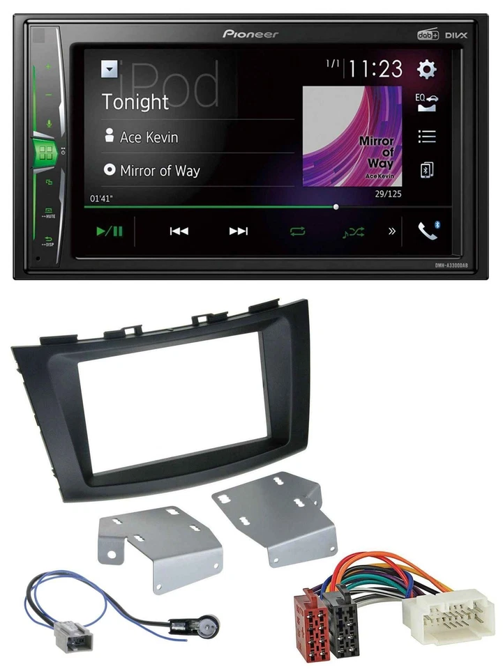 Pioneer 2DIN MP3 DAB USB Bluetooth Autoradio für Suzuki Swift (ab 2010) - Bild 1 von 4