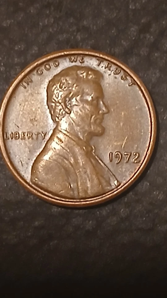 1972 Bronce Penny No Mint Mark Rare Error Double Die Too - Image 1 of 4