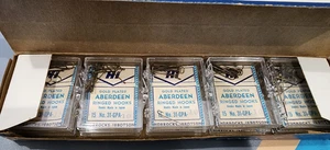 RARO Vintage HI Tackle Esquina Exhibición Chapado en Oro Ganchos Aberdeen Japón Nuevo de Lote Antiguo - Imagen 1 de 7