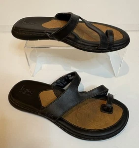 BOC Damen 7M Laurina Zehenstegsandalen Zehenring Kunstleder BC3311 schwarz - Bild 1 von 8