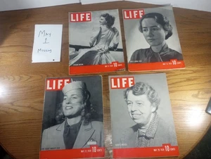 4 Life Magazine Lot - 4 of 5 Issues For Month of May 1939 - 8, 15, 22, 29 - Imagen 1 de 24