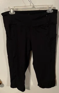 Tangerine Workout Pants Leggings Womens Large Black  Skinny BB4 - Picture 1 of 4