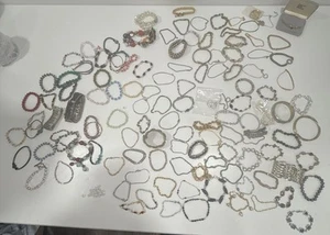 Vintage Mix Bracelet Lot 3-4 Lbs Signed Monet Trifari Avon 925 Sterling Jewelry - Picture 1 of 23