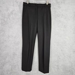 Pantalón J Crew para mujer CAMERON 4 negro tiro alto cremallera pierna cónica poli viscosa - Imagen 1 de 19
