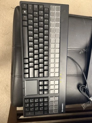 Cherry G86-71401EUADAA LPOS Wired Programable Keyboard with Touchpad Used Tested - Image 1 of 4