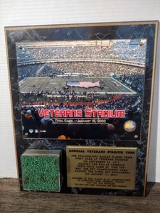 Targa partita finale Philadelphia Eagles Football Veteran's Stadium Turf NFL - Foto 1 di 8