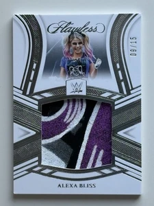2024 Panini Flawless WWE Alexa Bliss /15 Silver Jumbo Memorabilia Patch! #JM-ABS - Picture 1 of 3