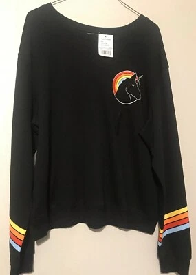 Sudadera Híbrida Apoareal Nueva Niña Talla XXL Unicornio Negra Foto 1 de 4