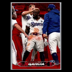 Adolis Garcia Red Foil 2024 Topps Stadium Club Texas Rangers #206 Baseball Card - Picture 1 of 2