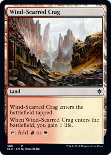 Wind-Scarred Crag - Planeswalker Deck Exclusive ~ Near Mint Throne of Eldraine M - Image 1 of 1
