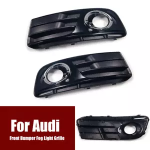 Par de cubiertas antiniebla de parachoques delantero negro brillante para Audi Q5 2013-2017 - Imagen 1 de 6