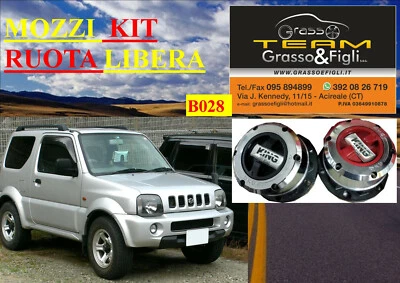 Kit Mozzi Ruota Libera For Suzuki Jimny fino al 1999 King Off Road Pezzi 2 - Immagine 1 di 4