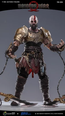 Brotoys x Takethat 1/12 God of War 2 Kratos 7" Game Action Figure Deluxe Edition - Image 1 of 4